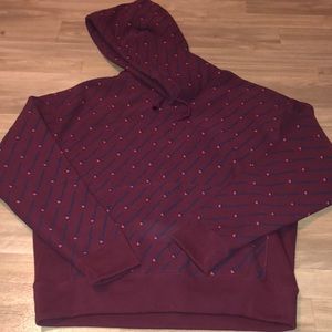 champion maroon hoodie